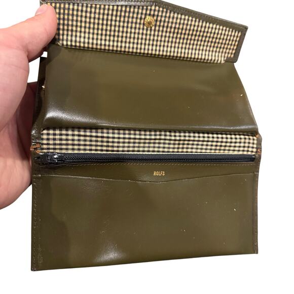 Vintage Rolf’s American Classic Green Leather? Multiple Pocket Card ID Wallet - Picture 2 of 5
